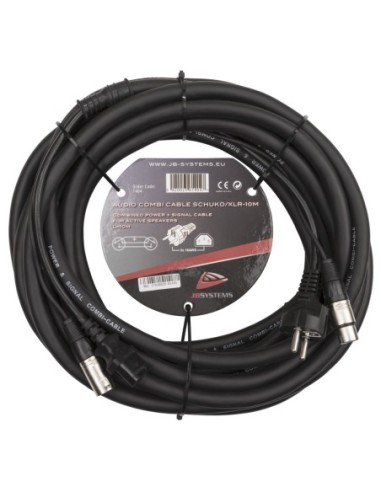 AUDIO COMBI CABLE SCHUKO/XLR-10M